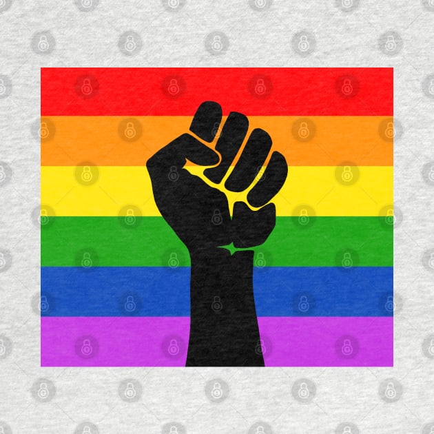 Pride Flag - Black Fist by valentinahramov